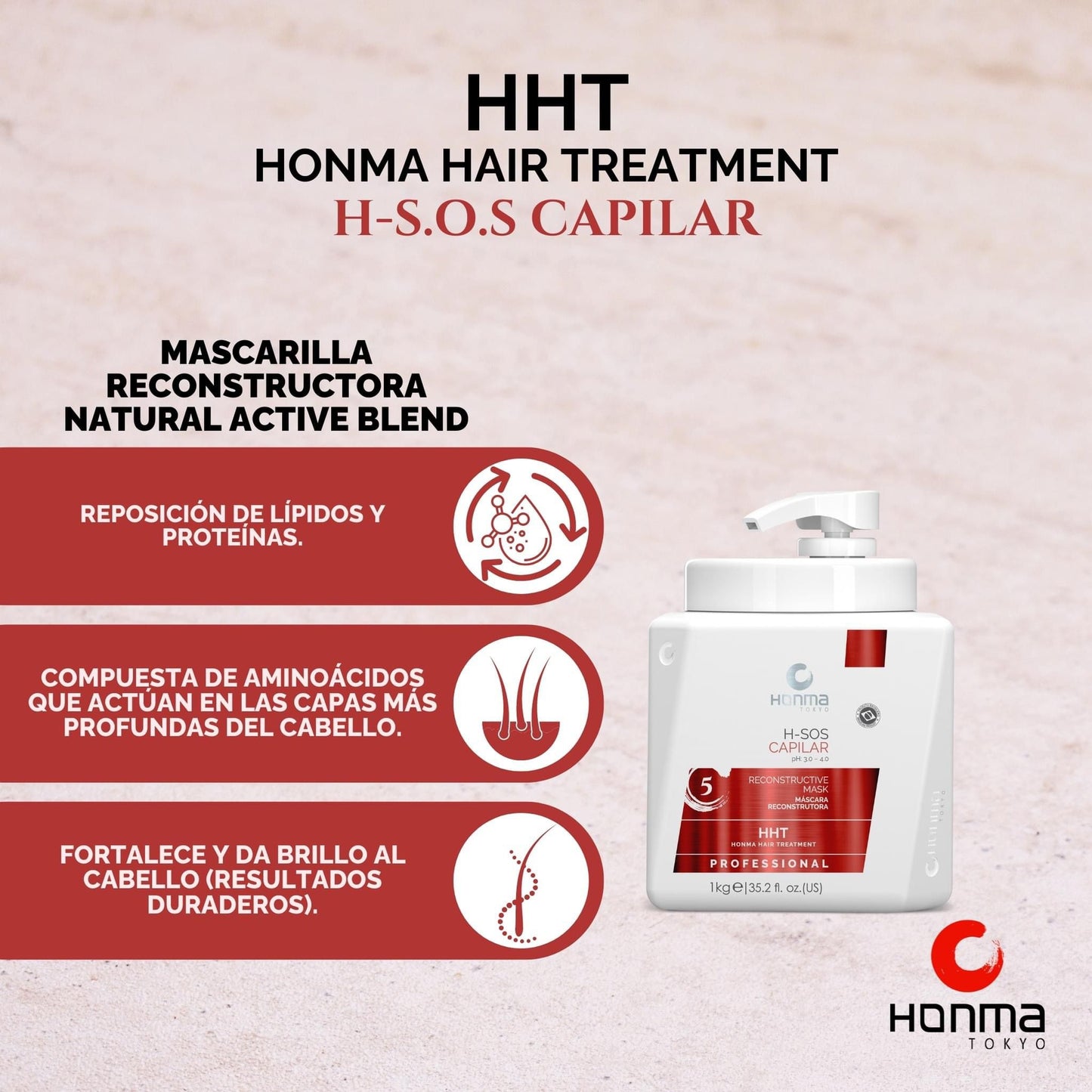 H-SOS Capilar Reconstructive Mask - Professional