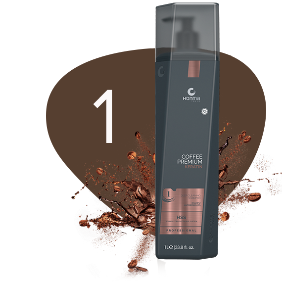 Coffee Premium Keratin Shampoo Anti-Residuos (STEP 1)